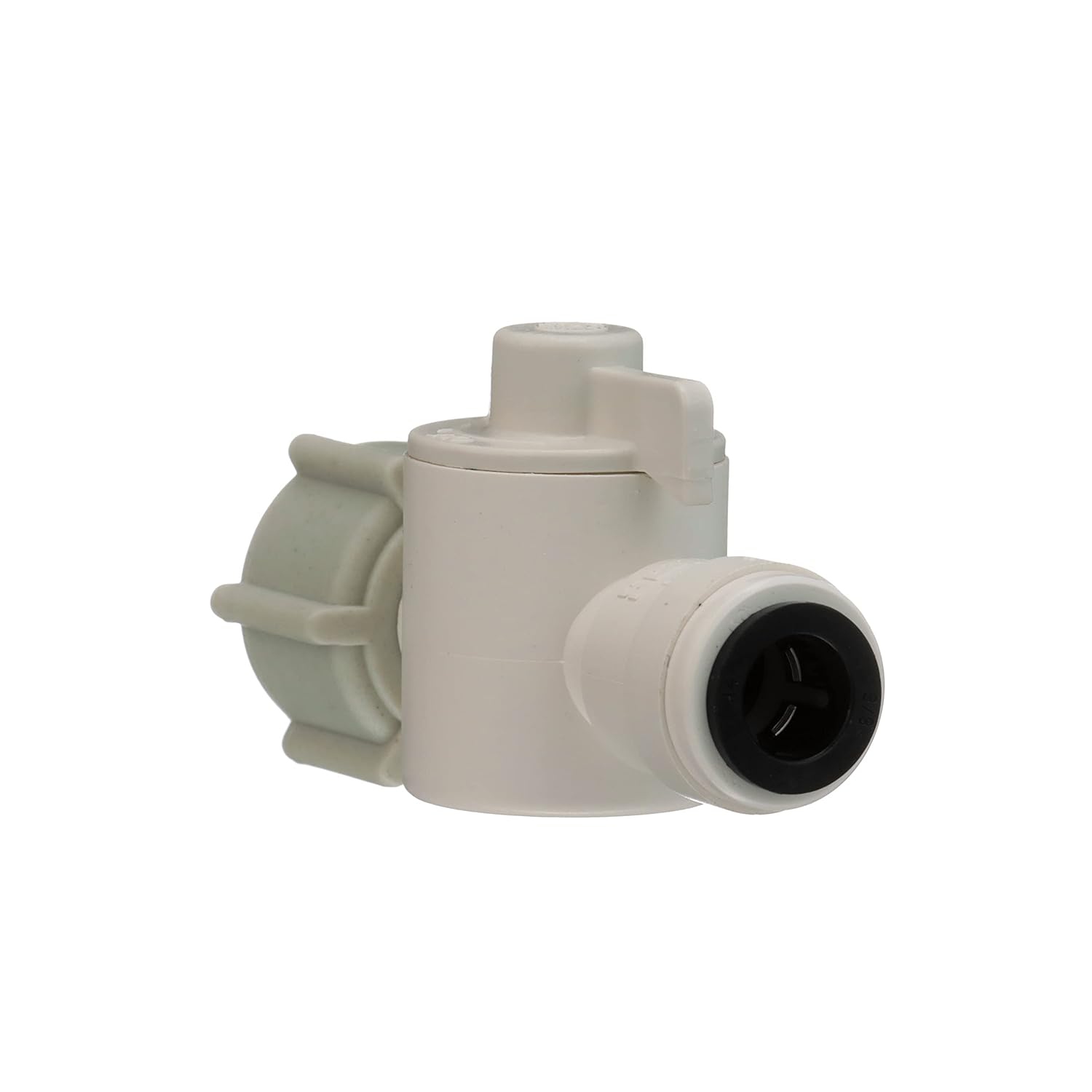 Watts 3552-0806 AquaLock Plastic Series, 1/2" NPS x 1/4" CTS Off-White Lead-Free Polysulfone Type 52 Female Straight In-line Valve, O-Ring, Quick Push-to-Connect Design, Tool-Free Installation