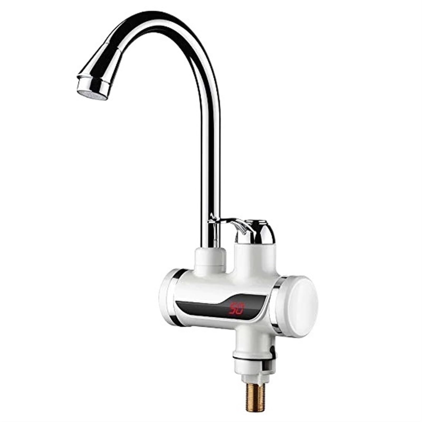 Calentador de agua instantáneo de 2500W con pantalla LED para regular la temperatura en cocina