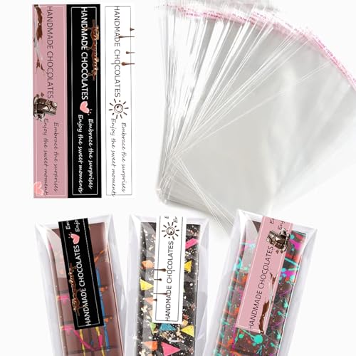 LTGICH 190Pcs Chocolate Bar Packaging Wrappers Stickers...