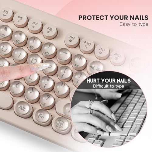 110PCS Pegatinas de Teclado para Uñas Largas, Protector Transparente miniatura 4
