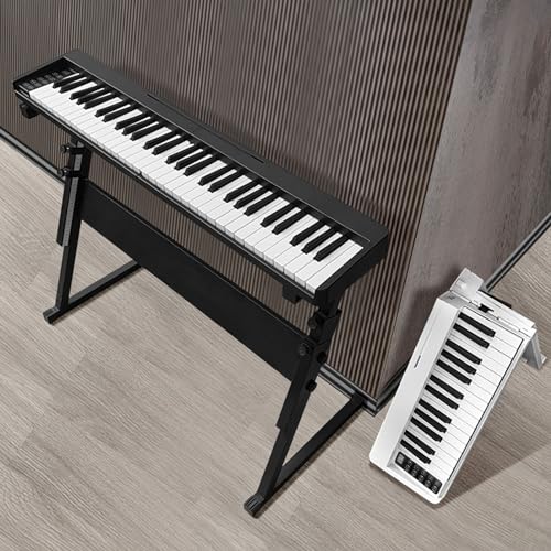 Piano Pliant, Piano électronique Pliable Portable à 61 Touches, adapté à l’extérieur pour les Débutants (BLACK) - Les Beatles, Paul McCartney, John Lennon, RIngo Starr, George Harrison Piano Pliant, Piano électronique Pliable Portable à 61 Touches, adapté à l'extérieur pour les Débutants (BLACK) – Image 8