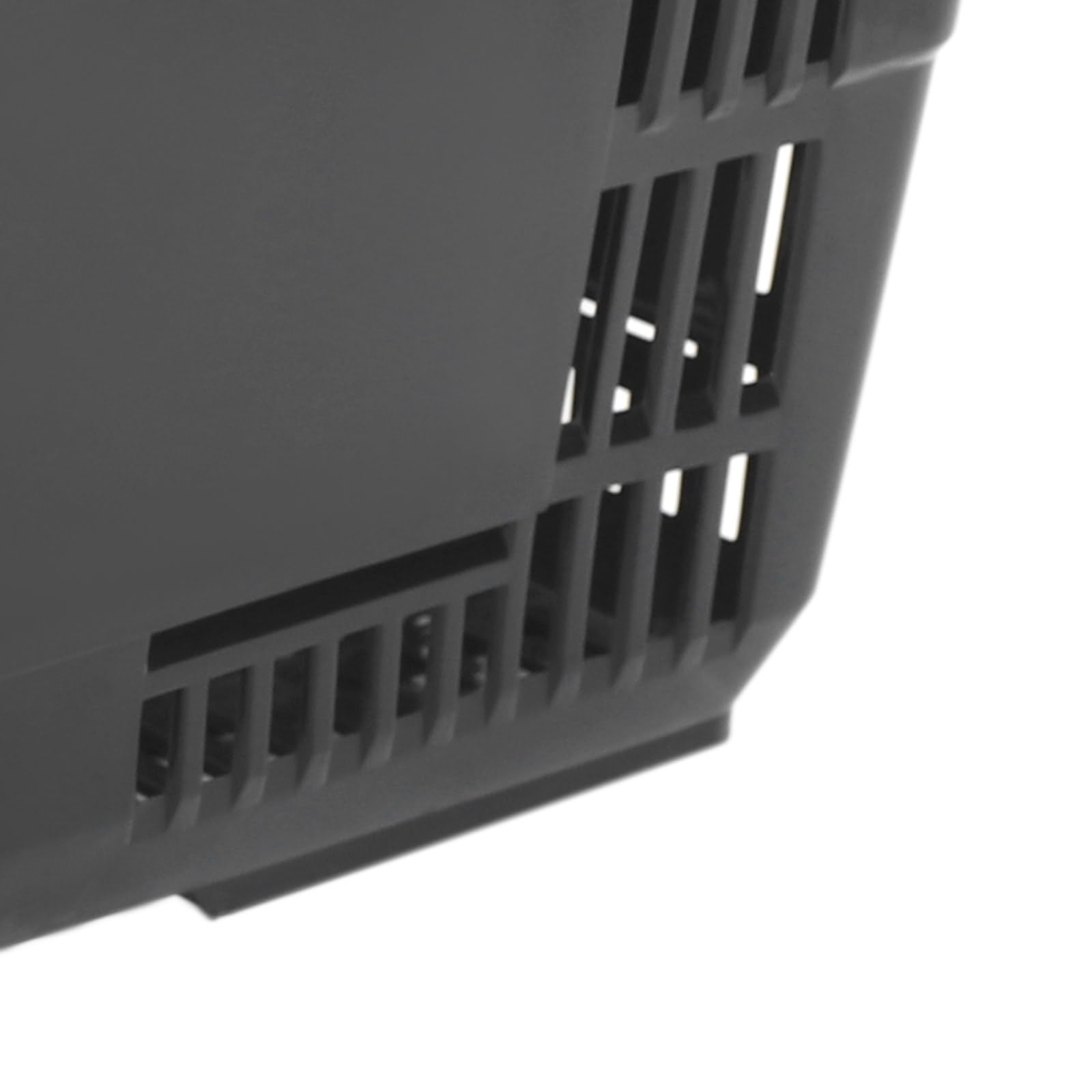 Set Di 2 Cestini In Doghe Di Bambù Intrecciate E Manici In Corda - Nero - Foto 9