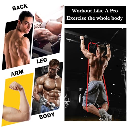 Image of 8 Pcs Resistance Bands Pull up Bands Pull up Assistance Bands Exercise Workout Bands for Working Out Muscle Training Physical Therapy Muscle Training Men and Women