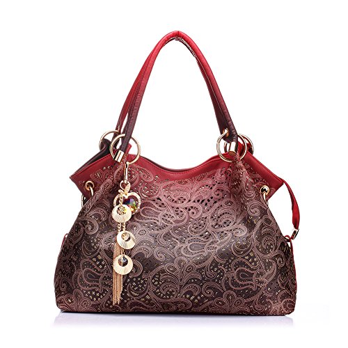 Borsa Messenger Donna Sipobuy | Tracolla Regolabile | Design Onda Elegante | Multi-Tasche Antifurto | 28x14x20cm - Foto 12