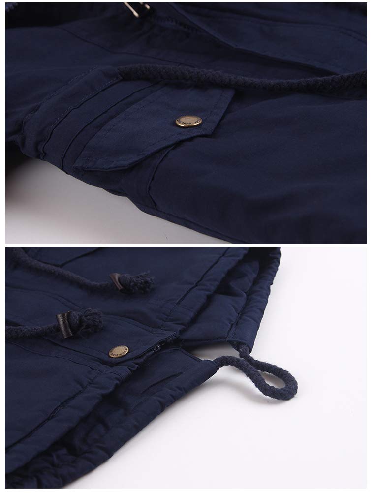 Doudoune pour Bébé Garçon Veste d'hiver avec Capuche Doudoune Ski Manches Longues Enfant Manteau Chaud