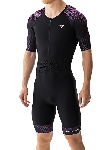 MY KILOMETRE Men’s Triathlon Suits Short Sleeve Tri Suit Racing