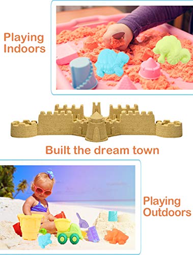 image for Simplenice Sand Toys for Kids, 13Pcs Sand Toys Set Includes Sand Truck
