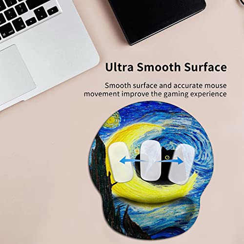 Cute Cat Mouse Pad With Wrist Support, Ergonomic Mouse Pad For Wireless Mouse, Anime Mousepad With Non-Slip Rubber Base For Home Office Gaming Working Computers Laptop #TOP2