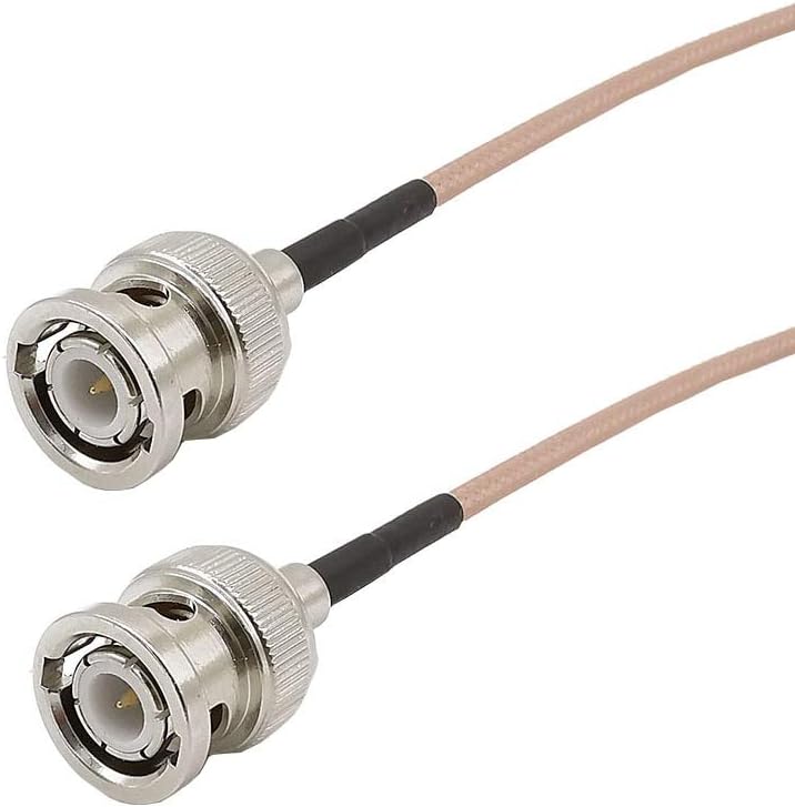 Davitu Electrical Equipments Supplies - BNC Male to BNC Male RG316D Double Shield Silver Coax Low Loss HD-SDI Cable 50 Ohm RF Coaxial Coax Antenna Pigtail 1-20M - (Color: 3M)