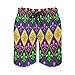 Carnivals Print Shorts Men Elastic Waist Short Pants Board Pant Hawaiian Trunks Fashion Bottoms Breathable Hot Pants XL Gold