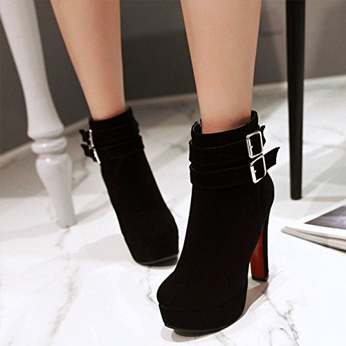 Stivaletti Donna con Tacco Inverno Stivali