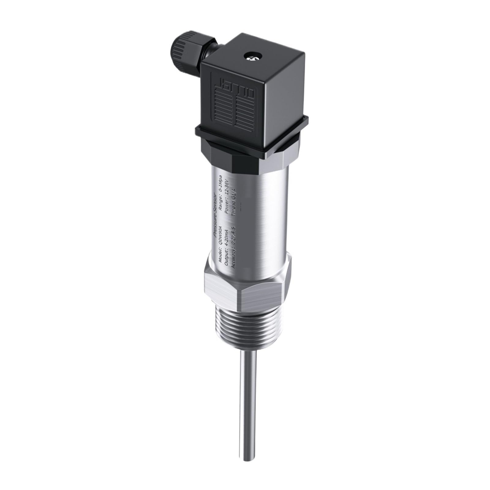 Transmisor de temperatura QDW90A de acero inoxidable 304, sensor de temperatura PT100 CC 24 V, 4-20 mA a 0-10 V, RS485(0-200C 0-10V Output)