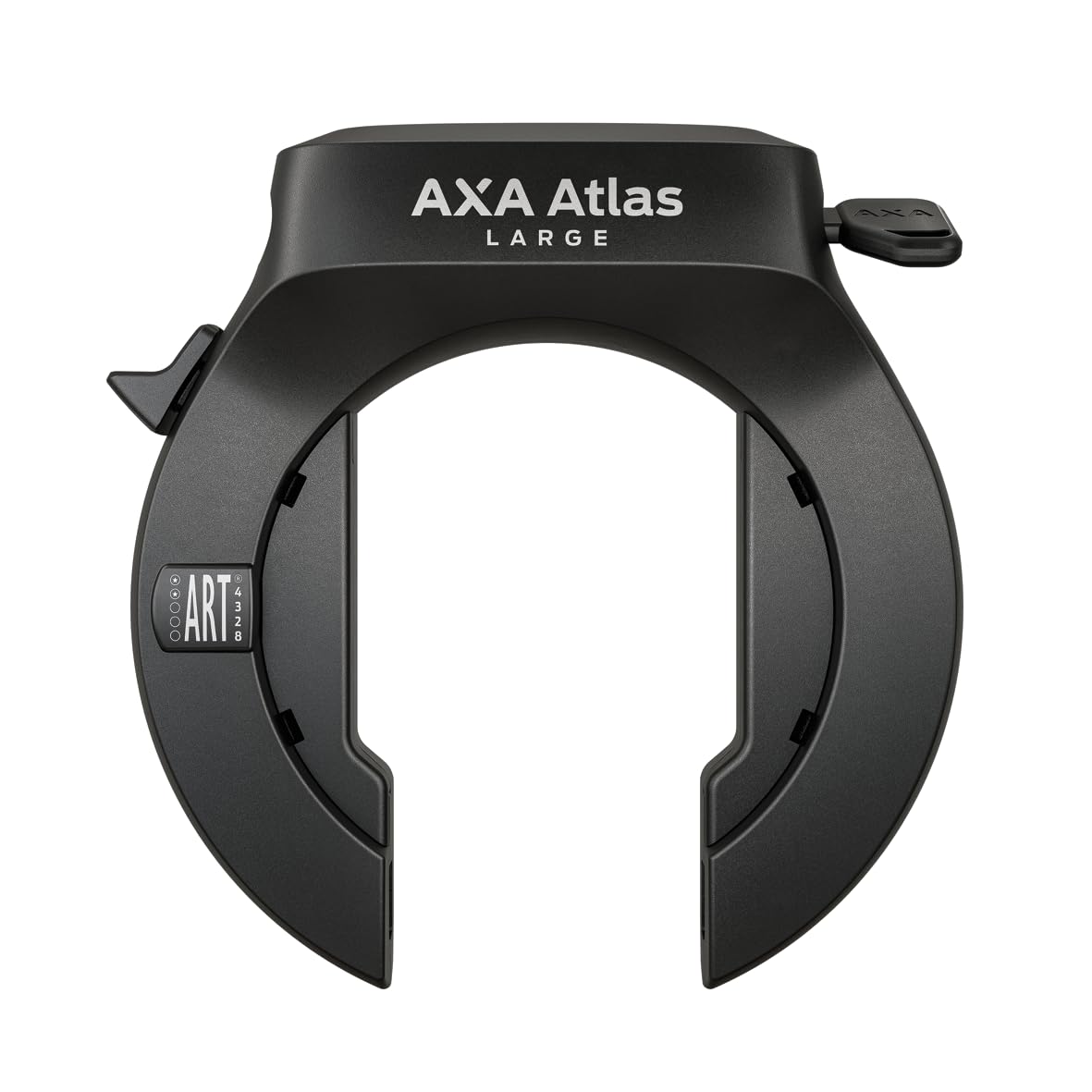 AXA Atlas Large + ULC 130 Einsteckkette + Satteltasche – Rahmenschloss Set – Sicherheitsstufe 14 – Schlüssel ist Nicht abziehbar