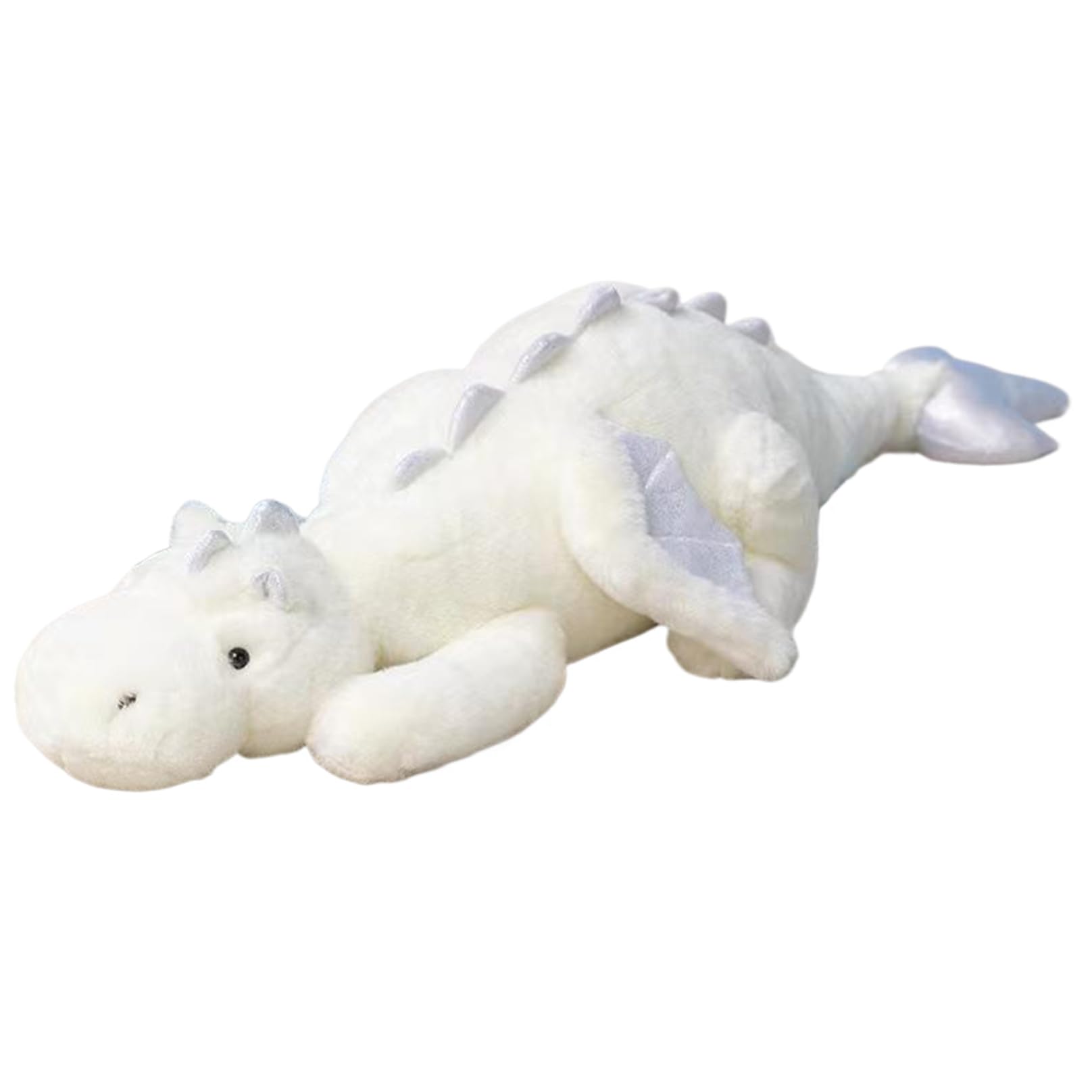 BEAHING Giant Dragon Plush, 43 Inch Cute Stuffed Animal with for Boys Girls (White)