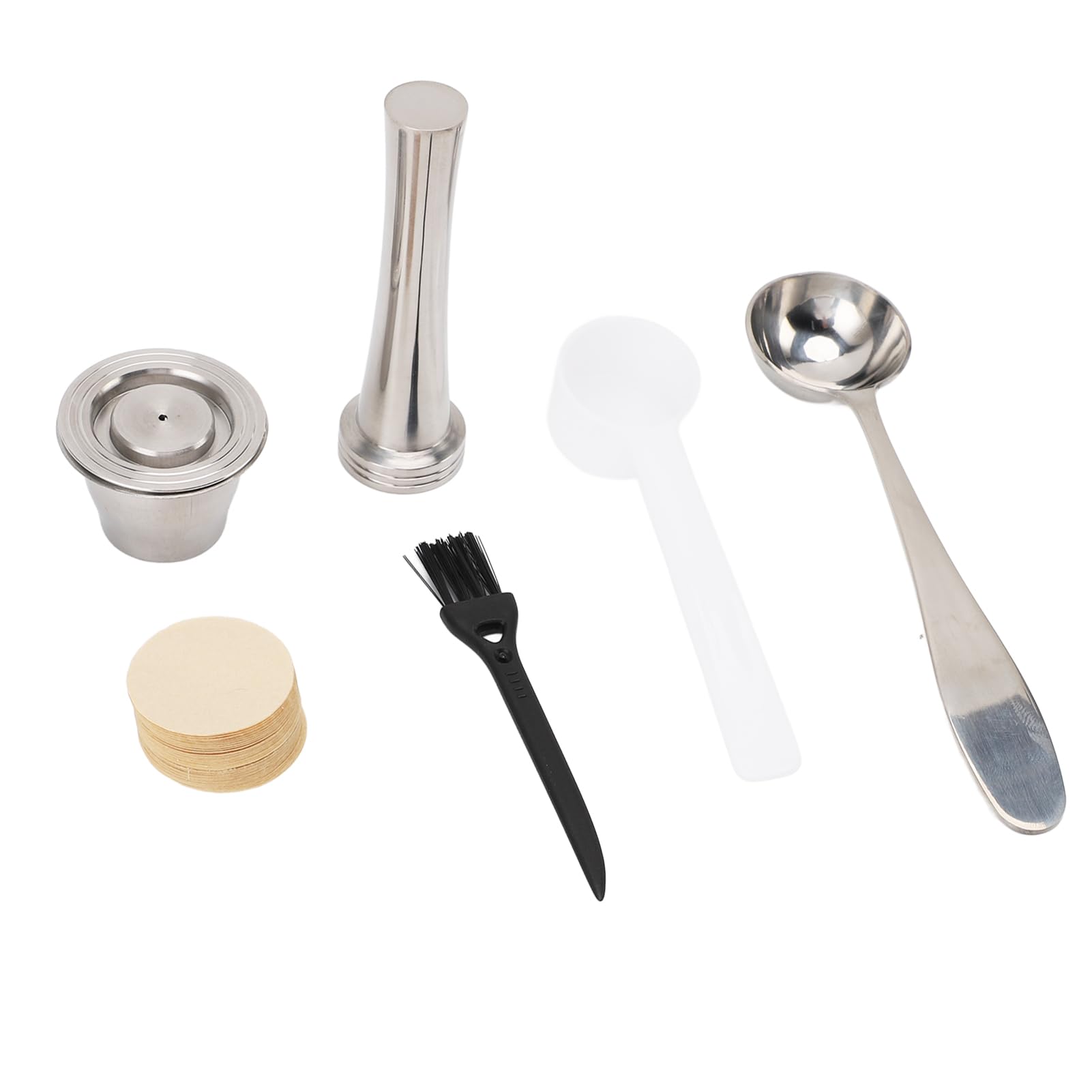 Tampers de cápsulas de café reutilizables de acero inoxidable para oficina en casa