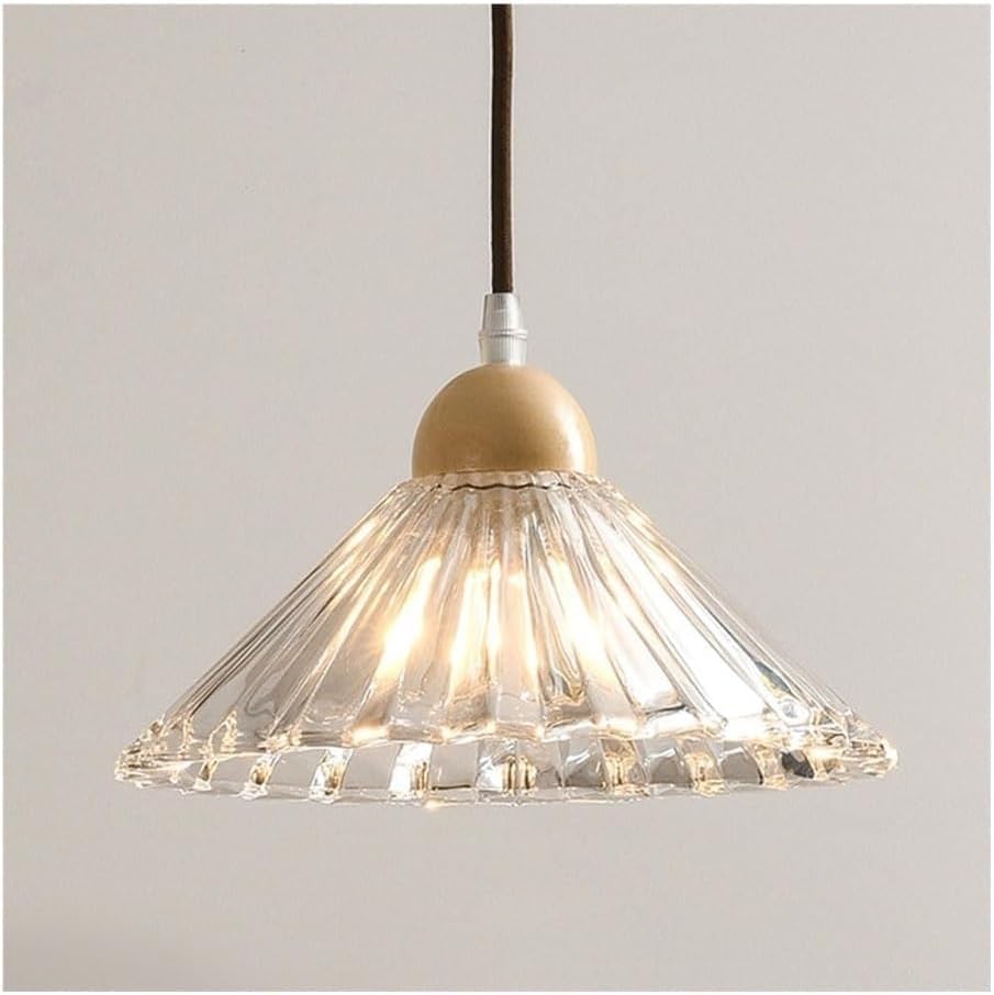 Lampes suspendues en verre réglables E26 pour éclairage de chevet et restaurant rétro