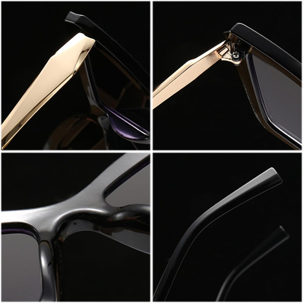 Retro Cat Eye Damen Sonnenbrille mit Farbverlauf, Teeblau, Herren-Sonnenbrille, UV400