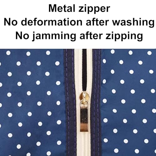 Blue Garment Bags for Hanging Clothes, Double Layer Dustproof, Garment Bag with Transparent Window, Large Capacity(60x9x100cm/24x4x39in)4