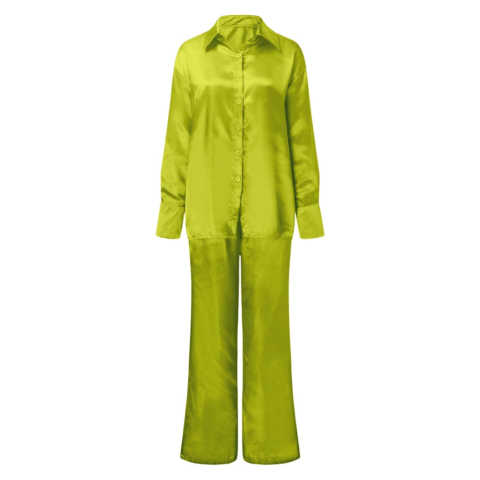 Chándal para mujer de algodón verde – Traje de ocio para mujer moderno y elegante, elegante traje de 2 piezas, traje de pantalón negro, deportivo, juego de ropa para el hogar, tallas grandes, pijama