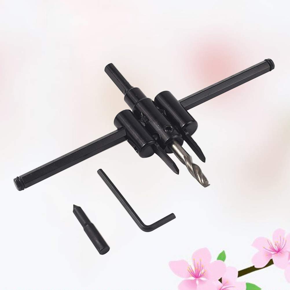 30-120MM Adjustable Alloy Woodworking Drill Bit Reaming Equipment Gypsum Board Audio Downlight Hole Opener (Random Color)- Drill Bit