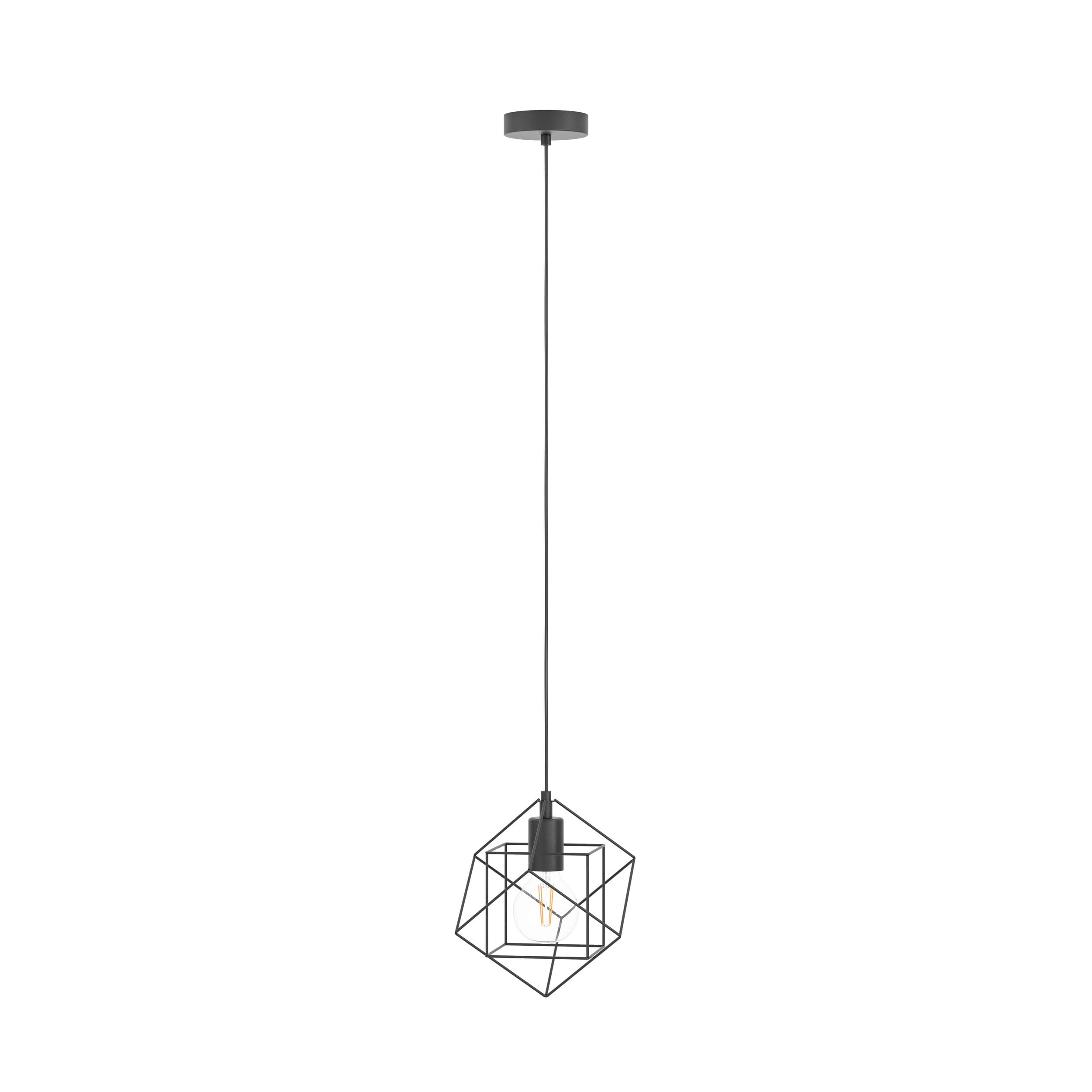 EGLO Straiton Hanglamp, Industriële Vintage Hanglamp Van Staal In Koper Eetkamerlamp Woonkamerlamp Hangend Met E27 Fitting
