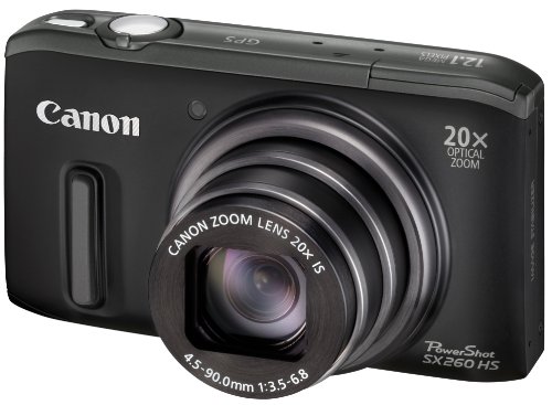 Ficha técnica Canon PowerShot SX260 HS Cámara compacta de 12.1 MP Pantalla de 3" Zoom óptico 20x Estabilizador de Imagen Tipo Variable 4 Pasos Inteligente GPS Negro - Fernando Cortés