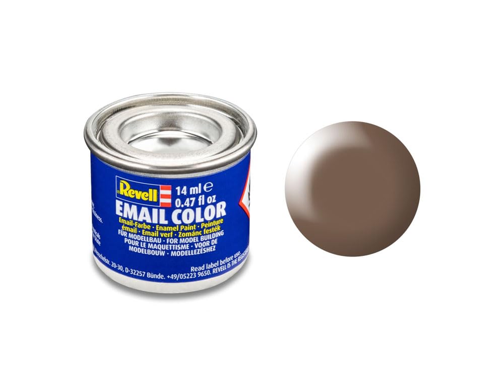 Revell 32381 No.381 Matt Silk Brown Enamel Paint 14ml Tin