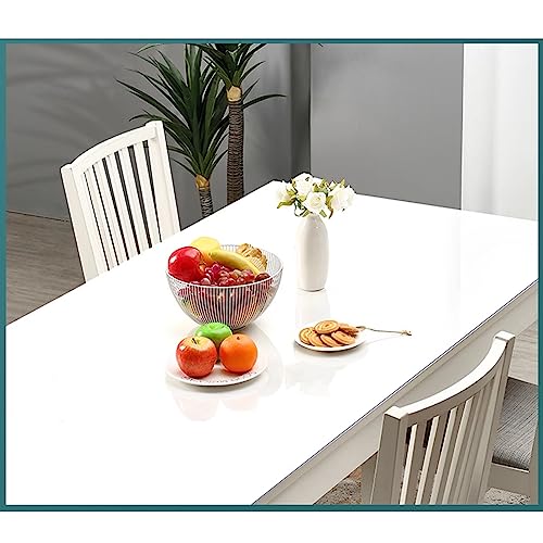 Nappe transparente table à manger imperméable PVC 85x130