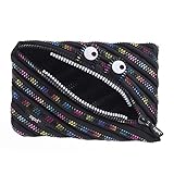 JUMBO-GRÖSSE – Immer kompromisslos aufgeräumt: Dank der großzügigen Ausmaße und des extra breiten, 24-cm-Reißverschlusses hast du genügend Platz für alle deine Utensilien. Für 45 bis 50 Stifte! Es kann auch als Tasche für Make-up, dein Handy oder als Geldbeutel verwendet werden. Größe: 23 (L) x 2 (B) x 15 (H) cm