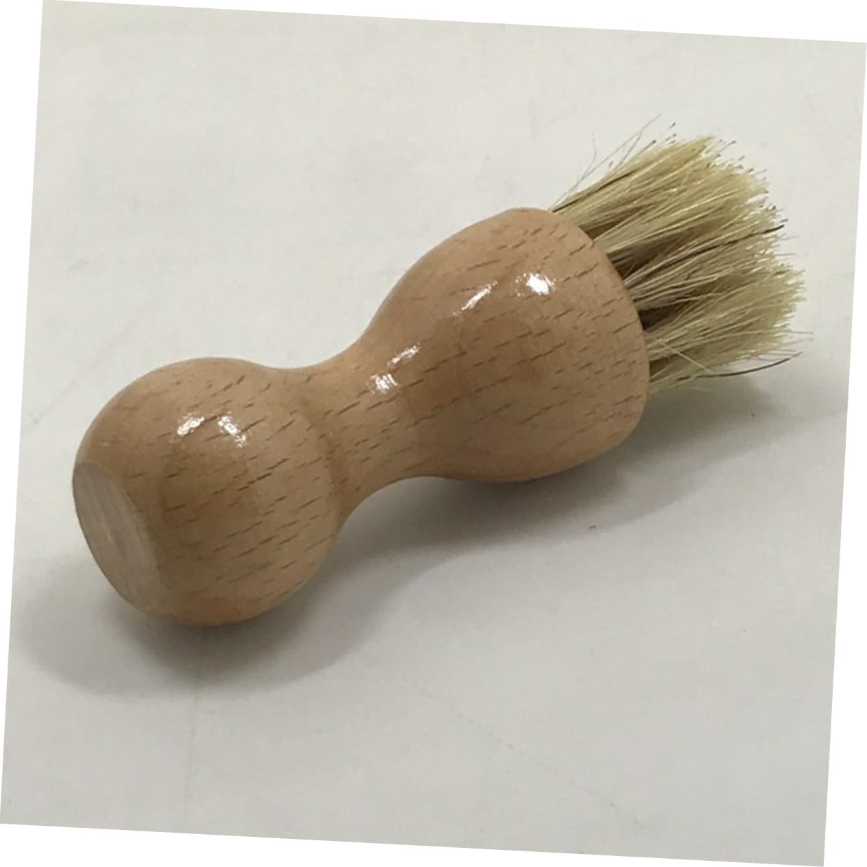 Tofficu 2 Piezas Cepillo para Limpiar Zapatos de Cerdas Naturales de Madera de Haya Duradero y Multifuncional de Unidades y Oscuro para Pulir y Eliminar Polvo