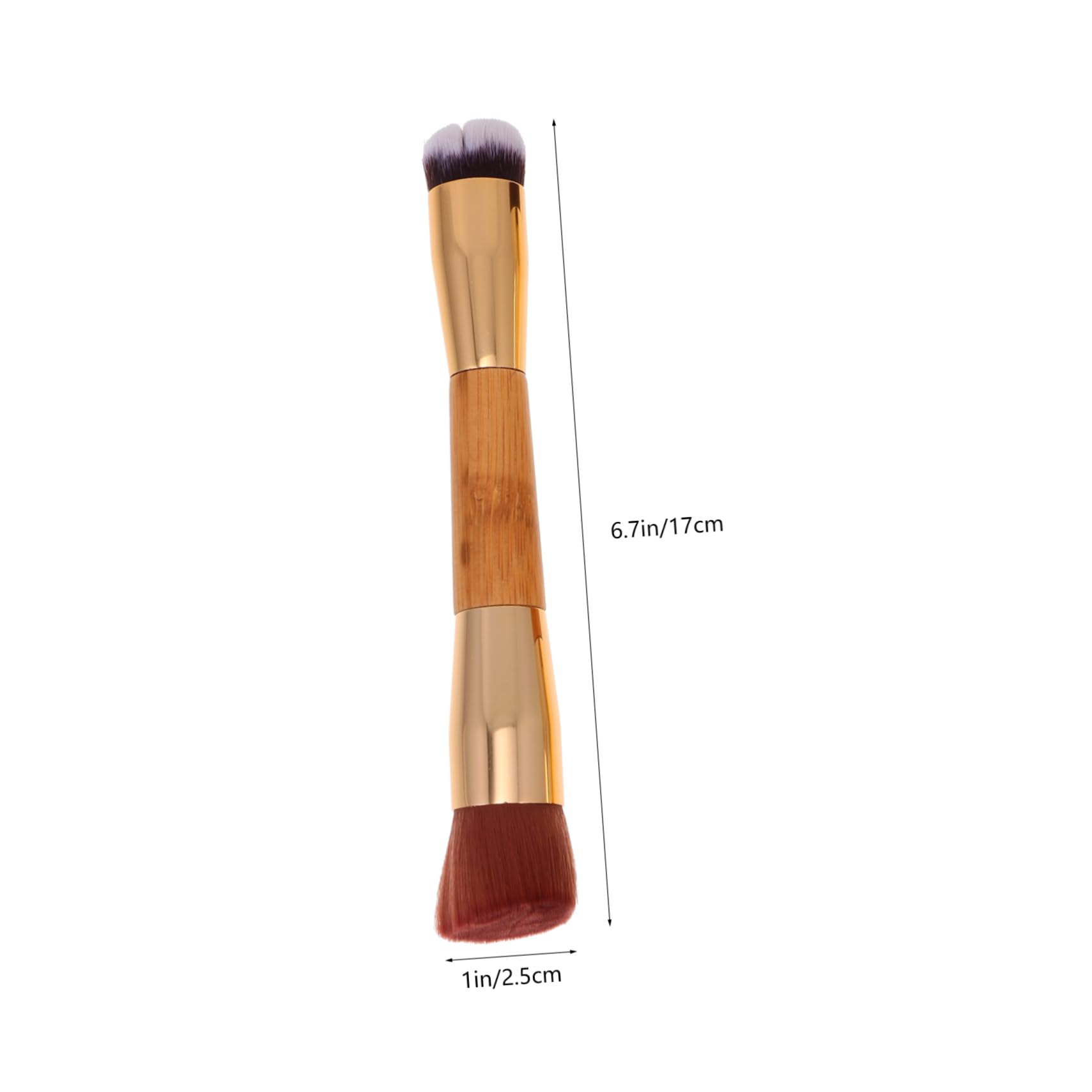 GALPADA 2Pcs Double Ended Face Powder Brush Professional High Density Makeup Tools for Blending Buffing for Foundation Blush Applications Soft Bristles Easy to Clean