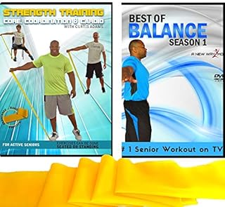 Balance + Strength Exercise for Seniors: Improve Your Balance and Increase Your Strength with This Senior Fitness Combo Includes Resistance Band. Get Stronger, Core & Abs, Aerobics, Coordination