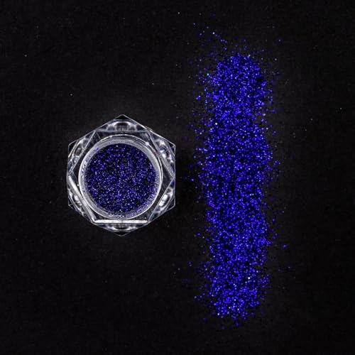 Image of BOBI Holographic Loose Radiant Glitter Eyeshadow, 10g Blue | Highly Pigmented, Long-Lasting, Shimmer Finish | Easily Blendable Hydrating Eye Makeup Eye Shadow | All Skin Types