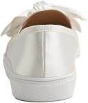 Feversole Femmes Casual Slip sur Sneaker Fashion Bow Tie Loafer Flats