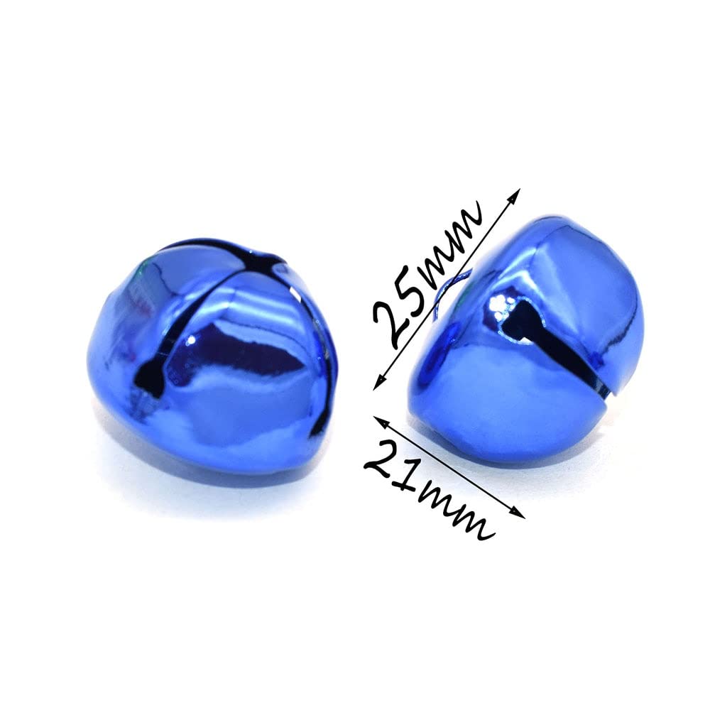 Piccole campane di Natale, campane appese di Natal Campane di Natale piccole Campana di Natale blu da 8 pezzi