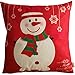 HOSL SD39 Merry Christmas Series Blend Linen Throw Pillow Case Decorative Cushion Cover Pillowcase Square 18