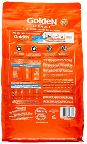 Premier Pet Ração Golden Filhote para Cães Sabor Carne e Arroz, 3kg