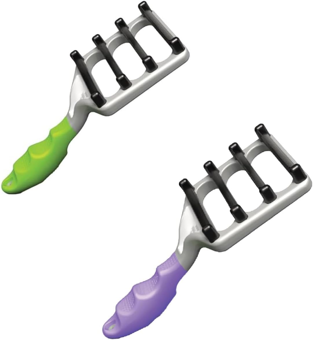 FUR4 DeShedding Brush Bundle for Short Hair Dog & Long Hair Cat – Pet Hair Brush with 4 Carbon Fiber Edges - Deshedding Tool Removes Loose Fur – Gentle & Effective