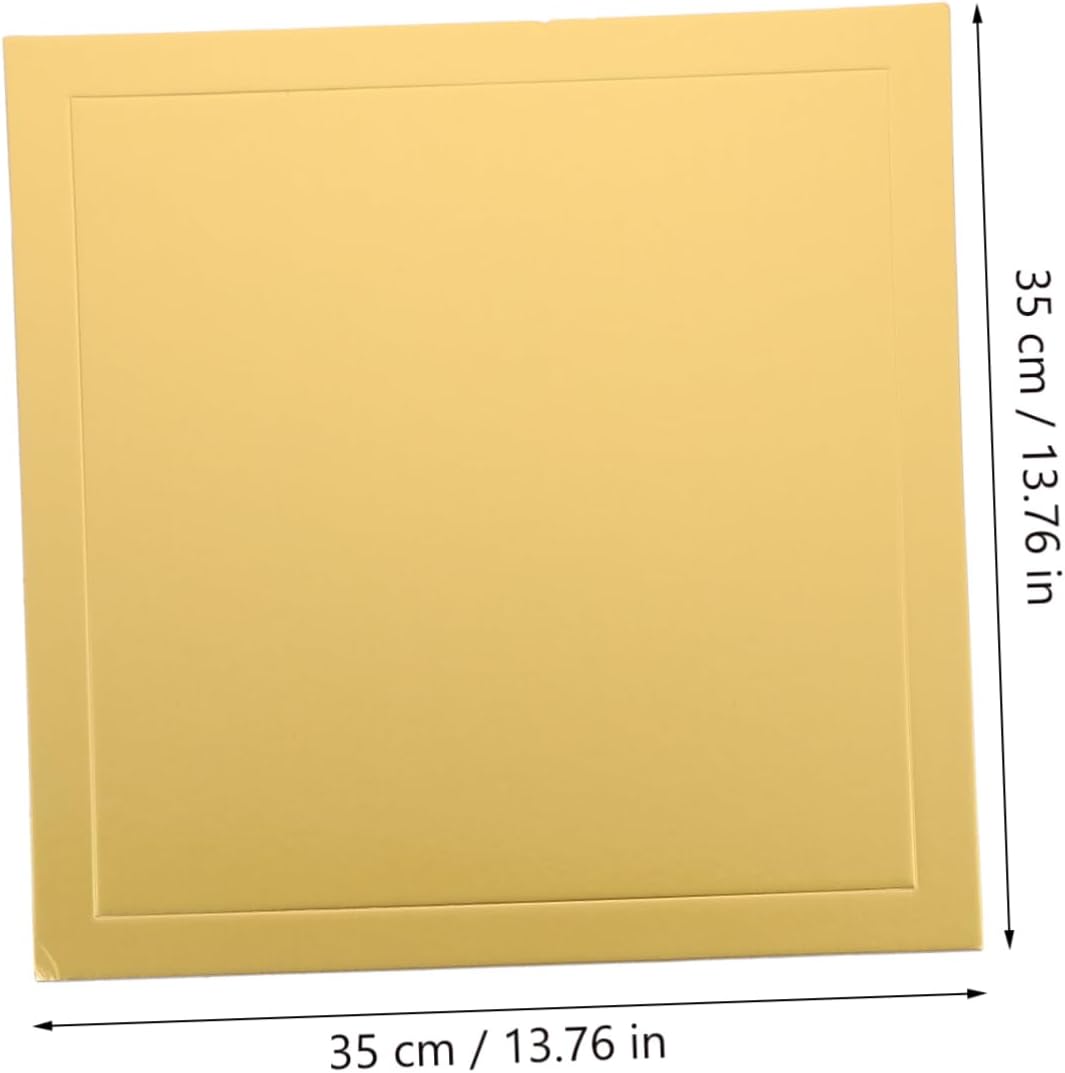 5pcs Thickened Square Cake Boards for Birthday and Party Food-grade Cardboard Cake Display Bases Mousse and Cheesecake Support
