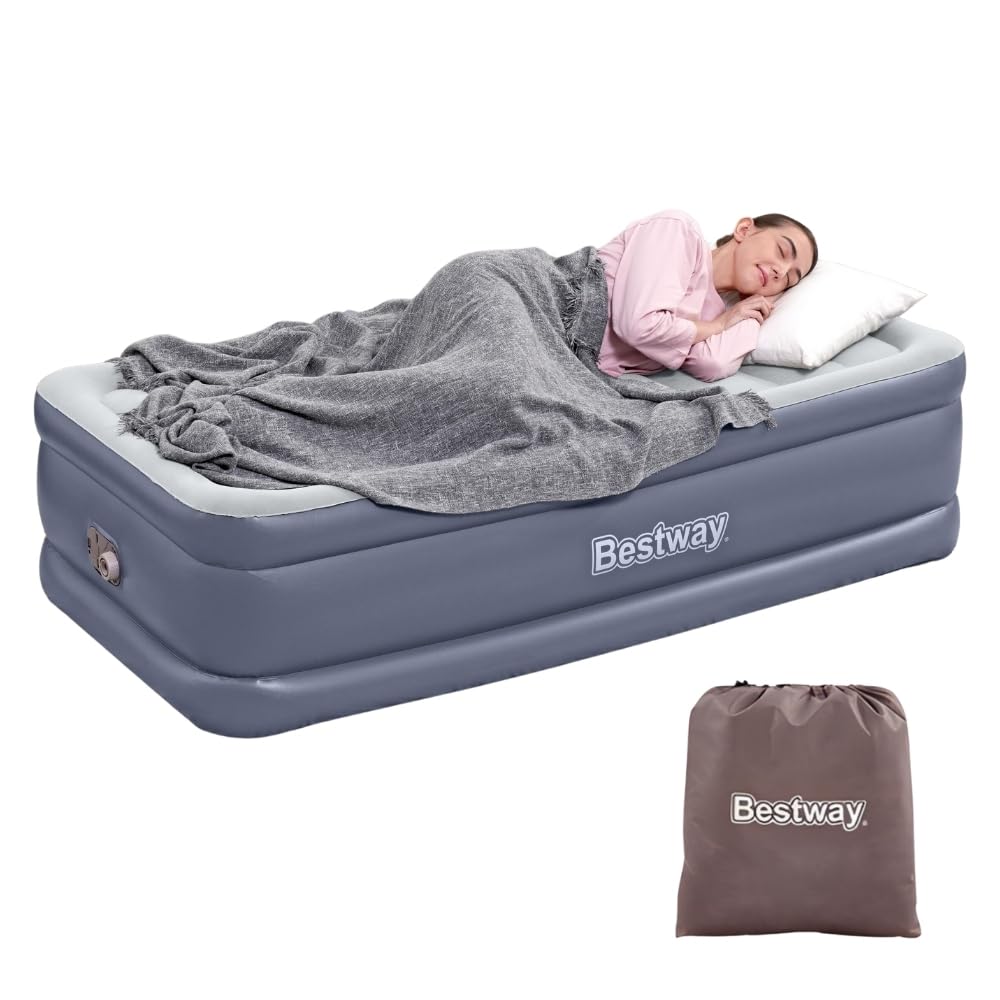 Bestway 75" x 38" x 20"/1.91m x 97cm x 51cm Tritech Air Mattress Twin Built-in AC Pump