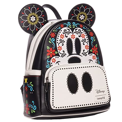 Loungefly Mickey Mouse Dia De Los Muertos Sugar Skull Mickey Mini-Backpack - Entertainment Earth Exclusive #TOP2