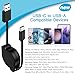 Retractable Android Phone Car Charger Cable Fast Charging for Moto G Stylus/Play/Power 2025/Moto Razr/Edge 50 Ultra Pro,3.3ft Short USB C to USB A Android Auto Cable for Samsung Galaxy S25,Pixel 9a