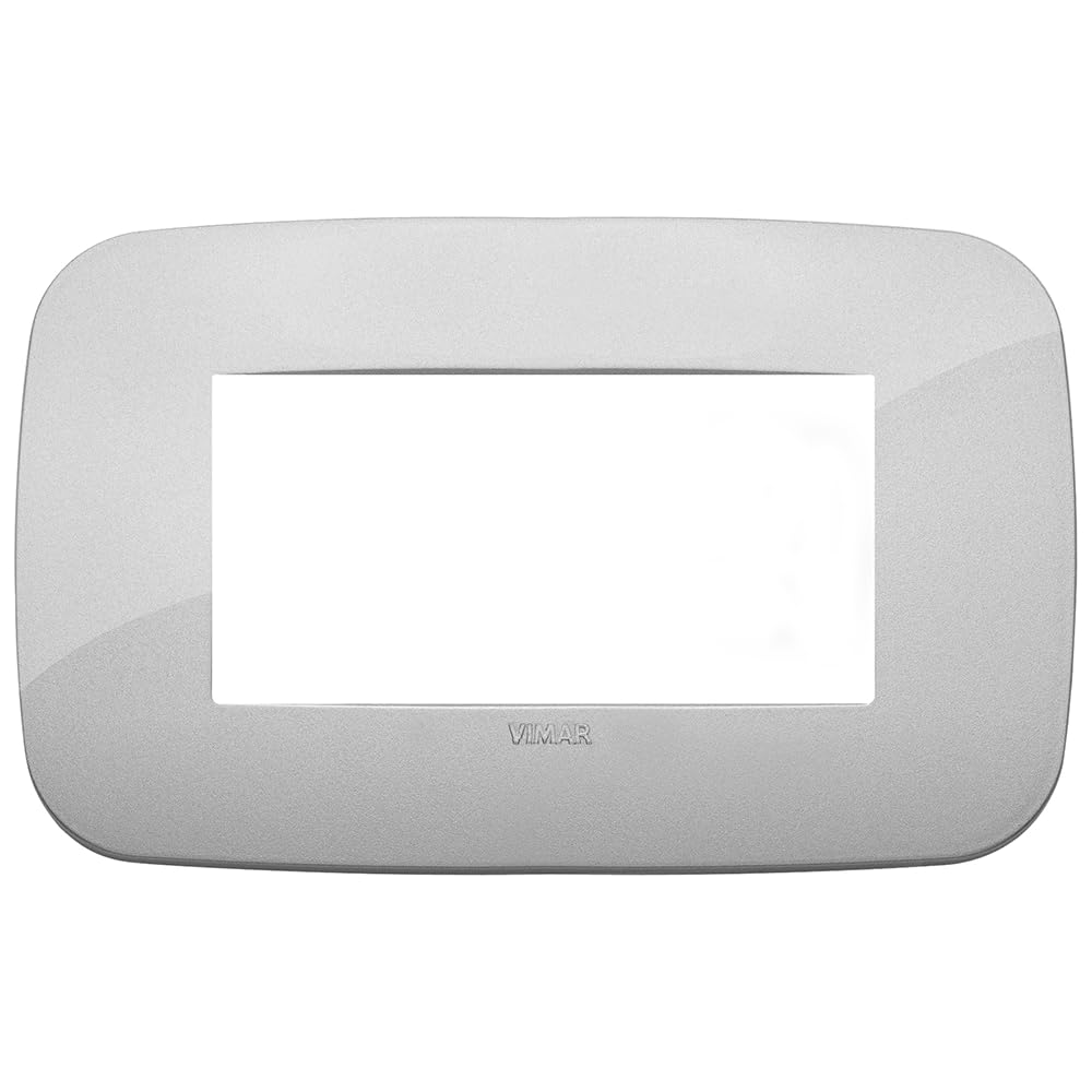VIMAR Arke cadre Round 4 modules pour interrupteur en tecnopolimero couleur Silver
