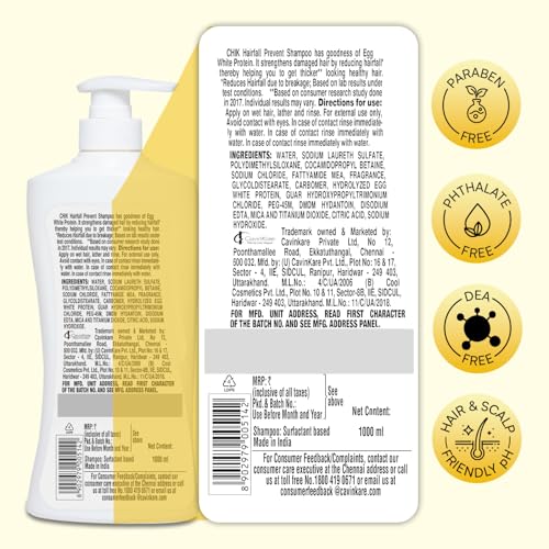 CHIK Protein Solution Hairfall Control Shampoo 1 L - Image 7