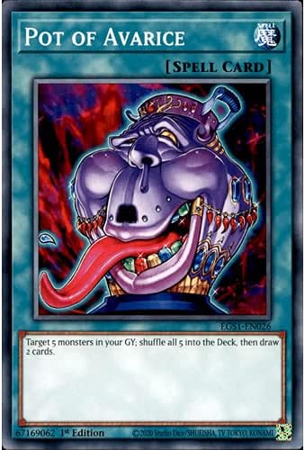 EGS1-EN026 1st Ed Pot of Avarice Common Card Egyptian God Deck: Slifer the Sky Dragon Yu-Gi-Oh Single Card