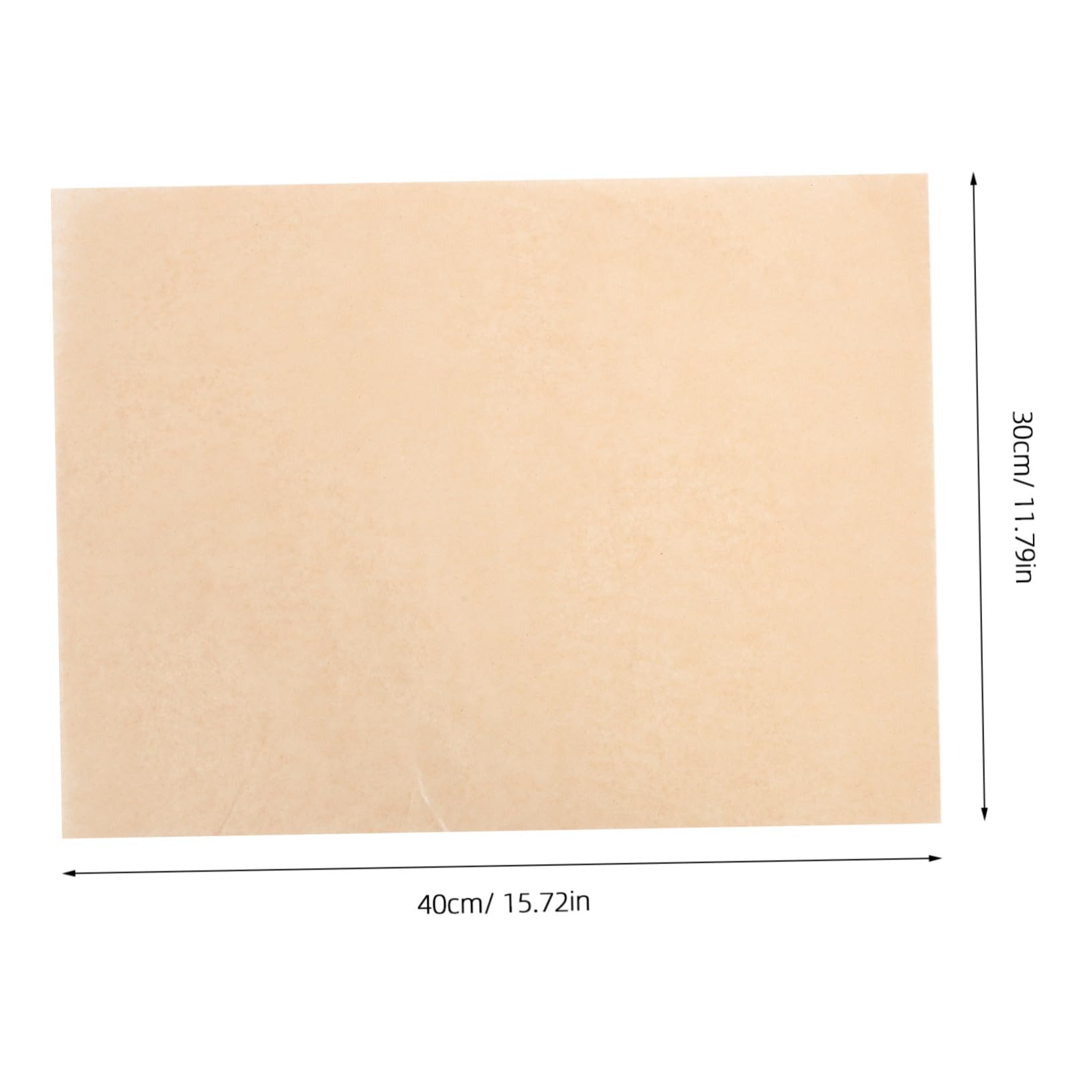 ABOOFAN 200 Stck. Silikonpapier Backen Ungebleichtes Pergamentpapier Steamer Paper Wiederverwendbarer Ofenauskleidung Grillpapier Pergamentpapier Zum Grillen Backpapier Hellbraun