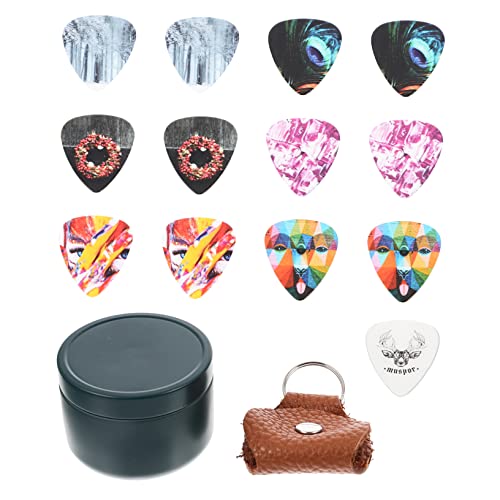 LALADEFIEE 1 セット 中サイズのピック bass guitar electric guitar ギタリストのためのギター練習ピック フォークギターの交換 セルロイド