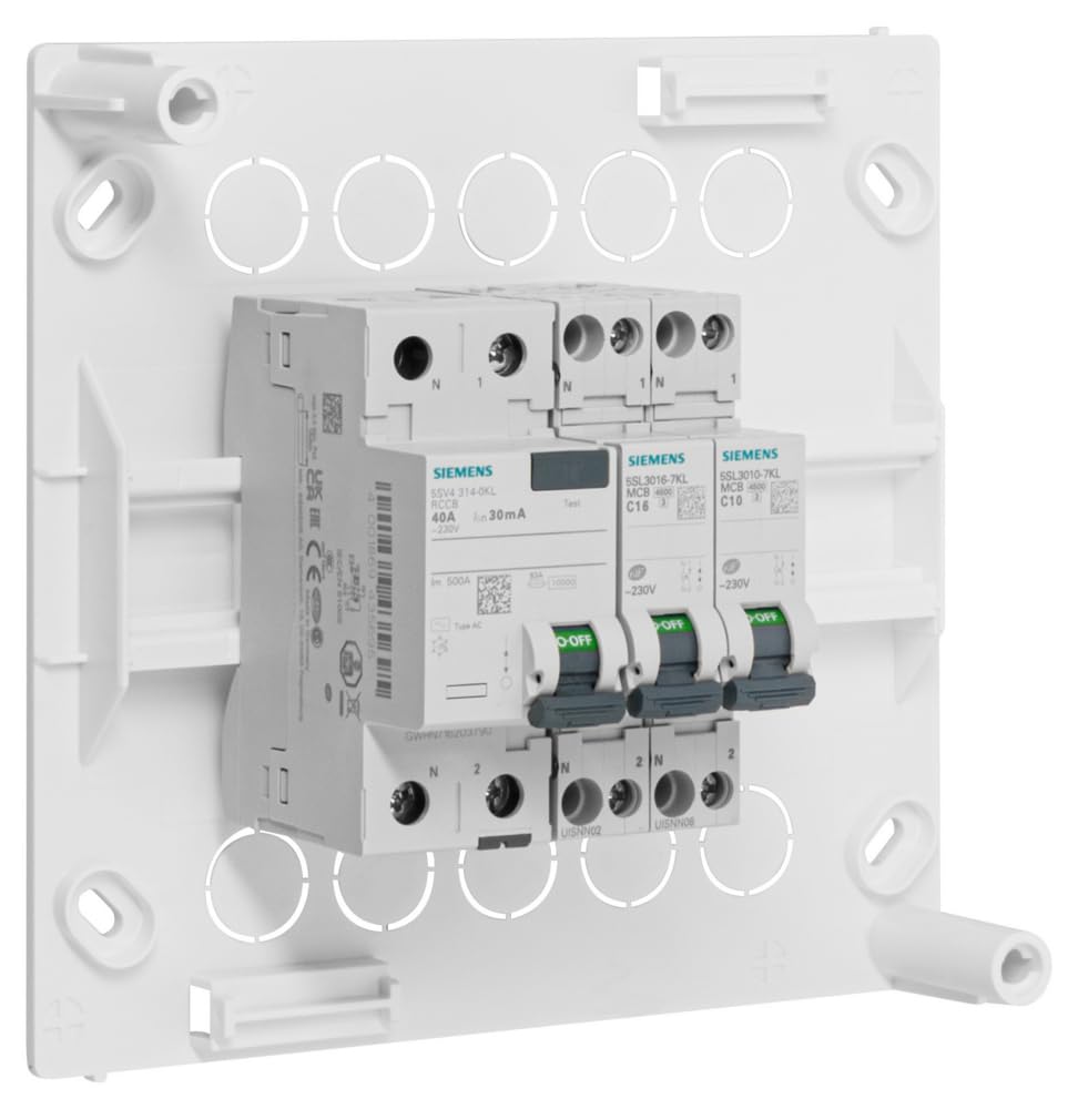 SIEMENS - Tableautin Pré-Équipé 1 Inter. Diff. 40A Type AC - 2 Disjoncteurs
