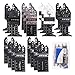 SPTA 20Pcs Lames de scie oscillantes, multitool universel bois/métal/plastique professionnel, lames de scie à dégagement rapide pour Outils multifonctionnels lames de mélange scie plongeante