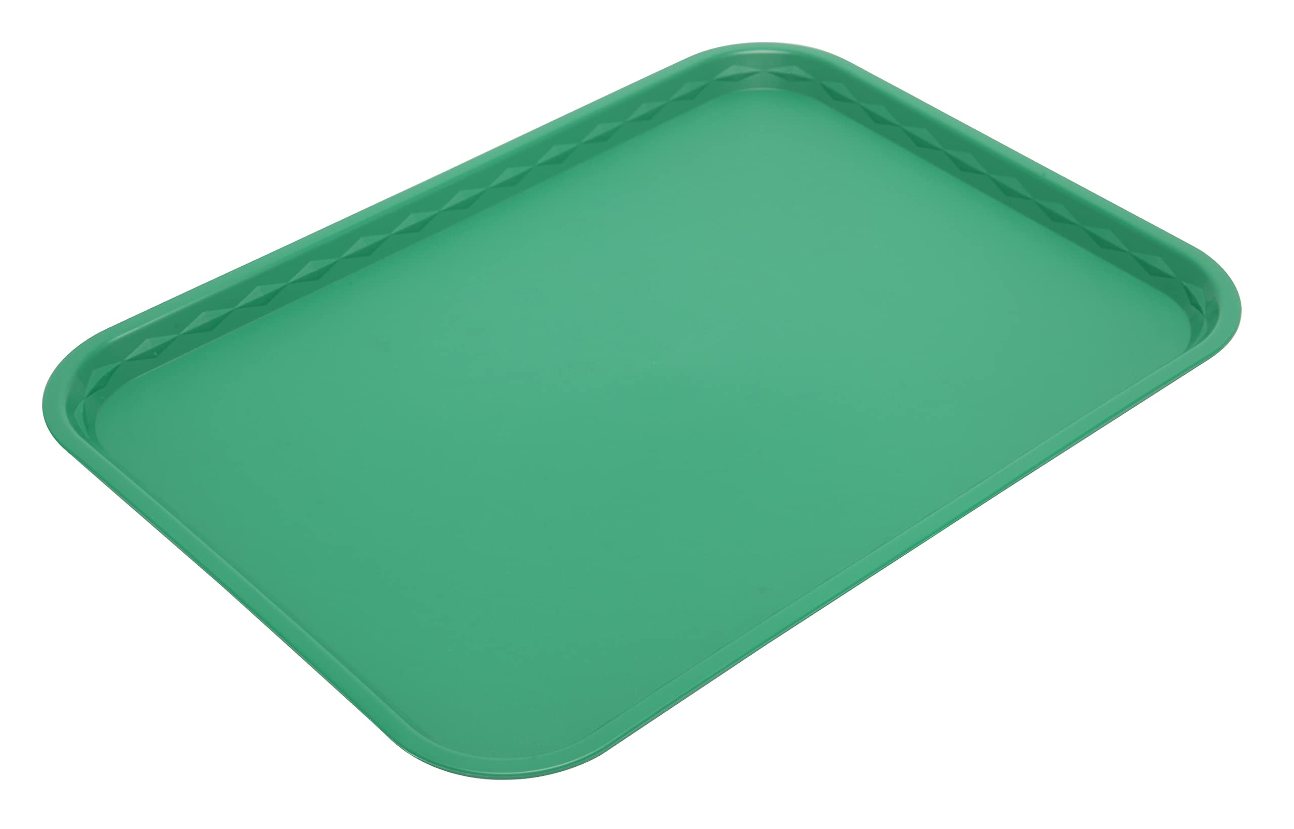 Harfield Flat Serving Tray 41x30cm Green Polypropylene
